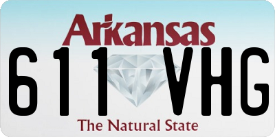 AR license plate 611VHG