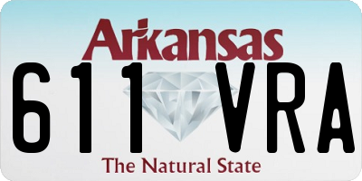 AR license plate 611VRA