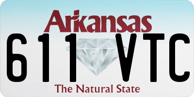 AR license plate 611VTC
