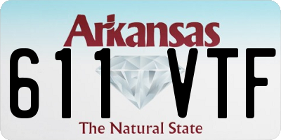 AR license plate 611VTF