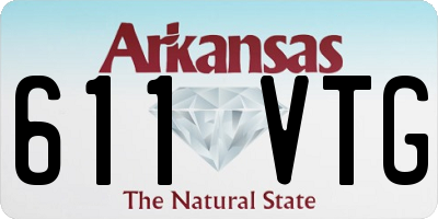 AR license plate 611VTG
