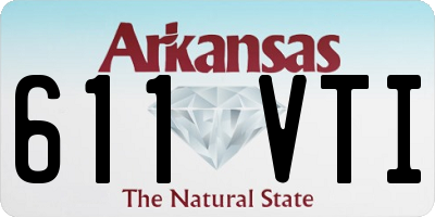 AR license plate 611VTI