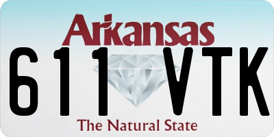 AR license plate 611VTK