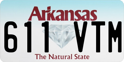 AR license plate 611VTM