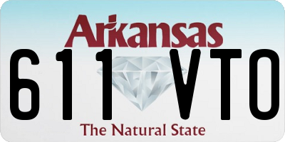 AR license plate 611VTO