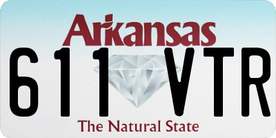 AR license plate 611VTR
