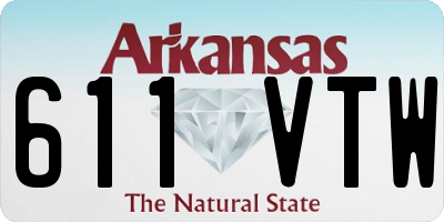 AR license plate 611VTW