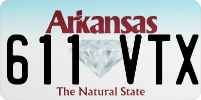 AR license plate 611VTX