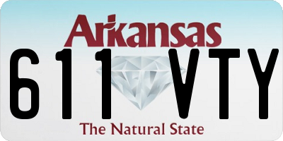 AR license plate 611VTY