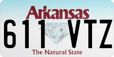 AR license plate 611VTZ