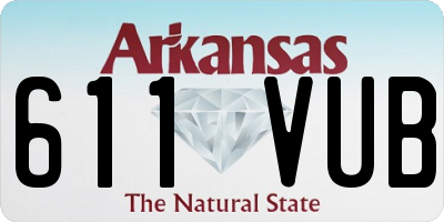 AR license plate 611VUB