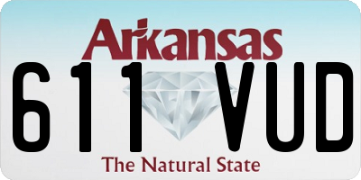 AR license plate 611VUD
