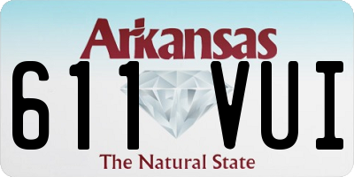 AR license plate 611VUI