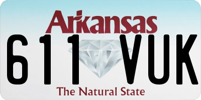 AR license plate 611VUK