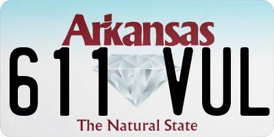 AR license plate 611VUL