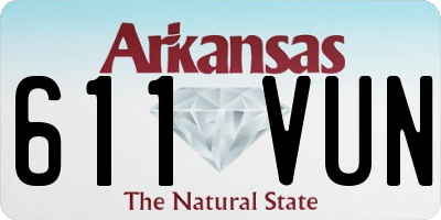 AR license plate 611VUN
