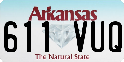 AR license plate 611VUQ