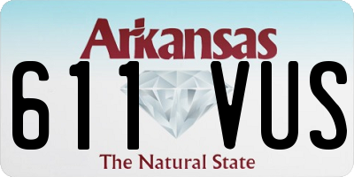 AR license plate 611VUS