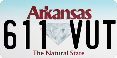 AR license plate 611VUT