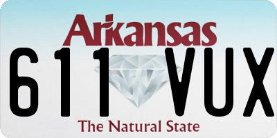 AR license plate 611VUX