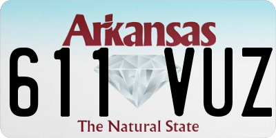 AR license plate 611VUZ