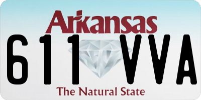 AR license plate 611VVA