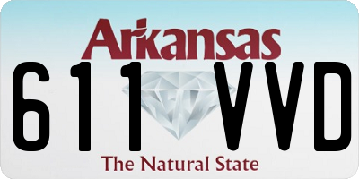 AR license plate 611VVD