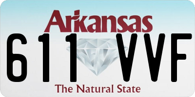 AR license plate 611VVF
