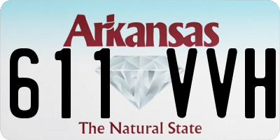AR license plate 611VVH