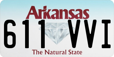 AR license plate 611VVI