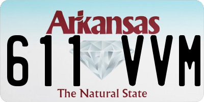 AR license plate 611VVM