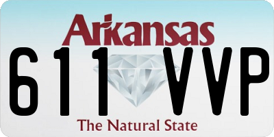AR license plate 611VVP