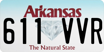 AR license plate 611VVR