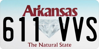 AR license plate 611VVS