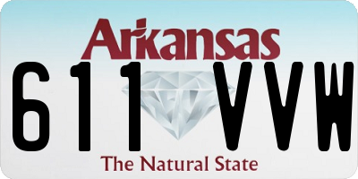 AR license plate 611VVW