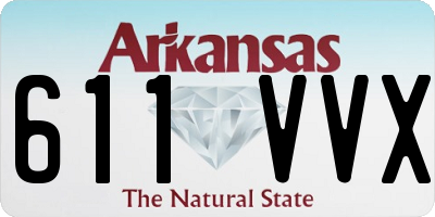 AR license plate 611VVX