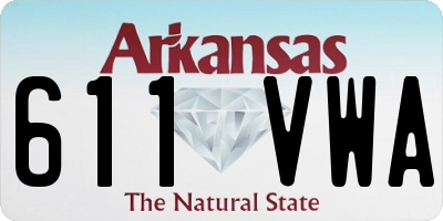 AR license plate 611VWA