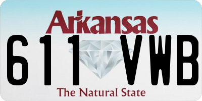 AR license plate 611VWB
