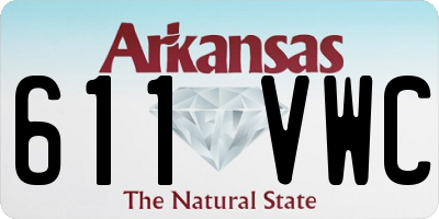 AR license plate 611VWC