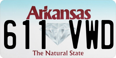 AR license plate 611VWD