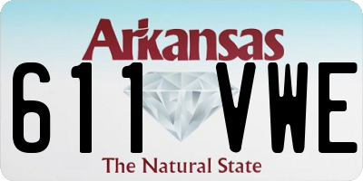 AR license plate 611VWE