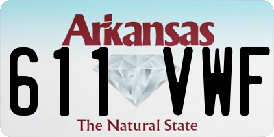 AR license plate 611VWF