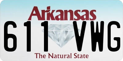 AR license plate 611VWG