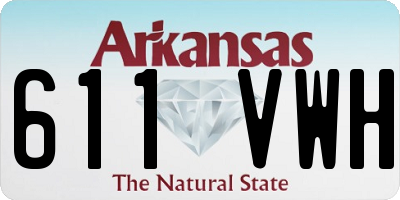 AR license plate 611VWH