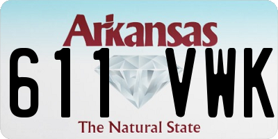 AR license plate 611VWK