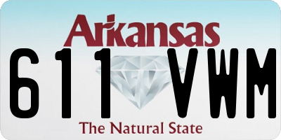 AR license plate 611VWM