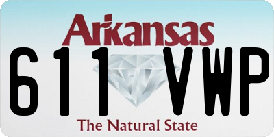 AR license plate 611VWP