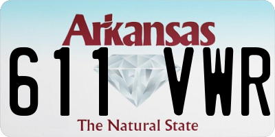 AR license plate 611VWR