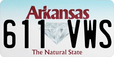 AR license plate 611VWS