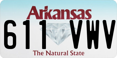 AR license plate 611VWV